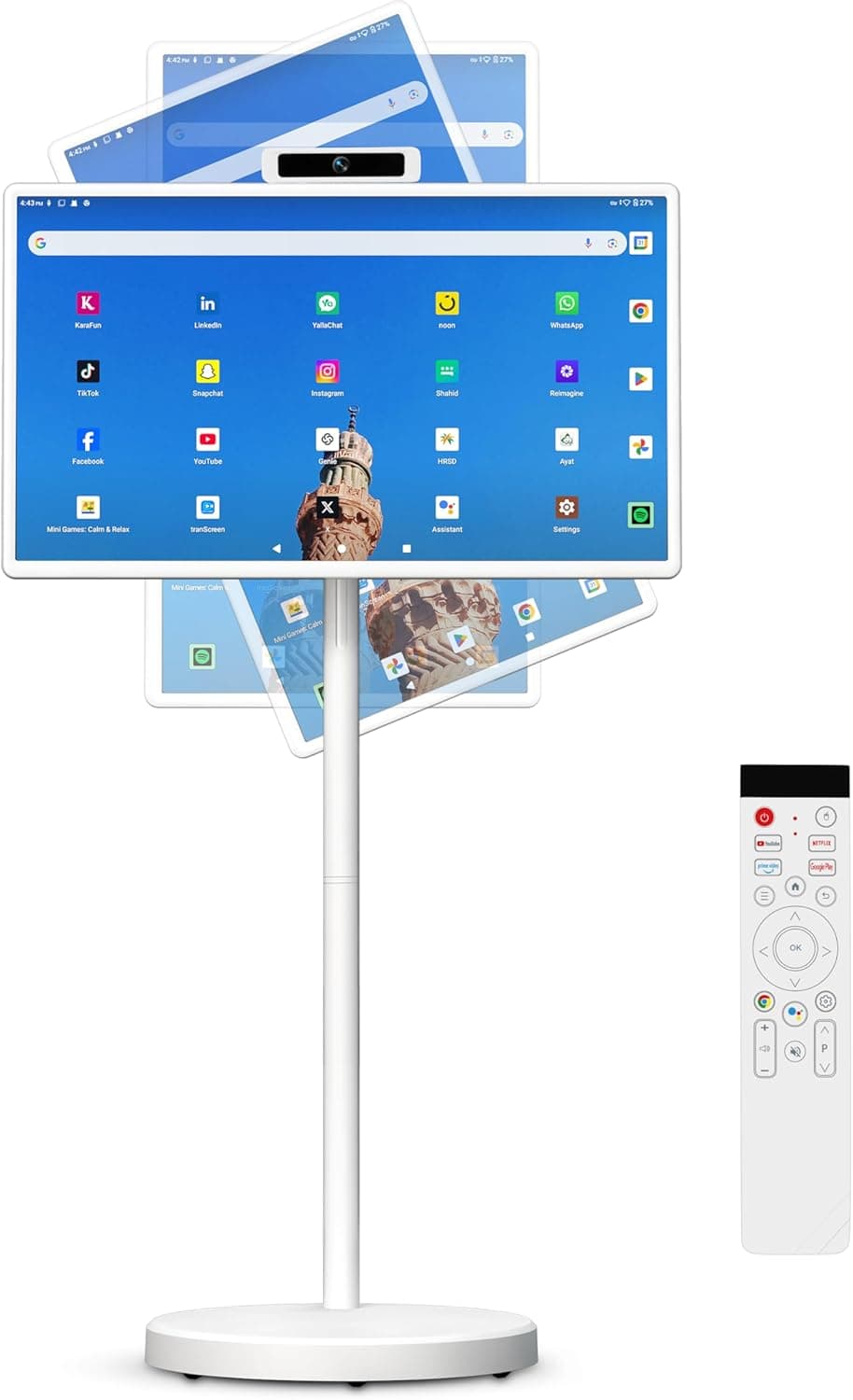 27-Inch 1080P Portable TouchScreen Monitor Smart Rolling